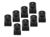 8 Sets 28mm T Shape Pipe Clamp with Bolts and Nuts Metal End Rail Clamps for Chain Link Fence V1294-YM0901-3114240088811