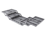 Foldable Expandable Desk Organizer Double Row Multi Level Drawer Organizer Tray for Jewelry Cosmetic V1294-YM0901-3117240180812