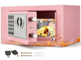6.4L Digital Safe Box, Electronic Security Safe with Keypad & 2 Emergency Keys, Steel Cash & V1181-OF014-PK