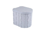 Portable Camping Toilet Folding Toilet for Adults with Lid -Gray V1308-DSZKI-5-2