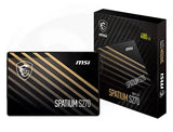 MSI SPATIUM S270 SATA 2.5' 480GB, PHISON S11, 3D NAND, SATA III 6Gbps, Sequential Read up to V1202-V2-HBM-SPATIUMS270-480GB