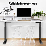 Artiss Standing Desk Motorised Dual Motor White 120CM HASD-268-BKDF-WHDB-120
