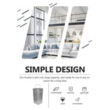 Large Galvanized Steel Outdoor Garbage Can with -Resistant Finish, Trash and Recycling Storage Bin V1192-AZ-W-25470