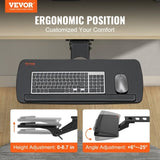 VEVOR Keyboard under Desk Adjustable Height, Height and Angle Adjustable under Desk Keyboard V952-JPBMDF0000000AC01V0