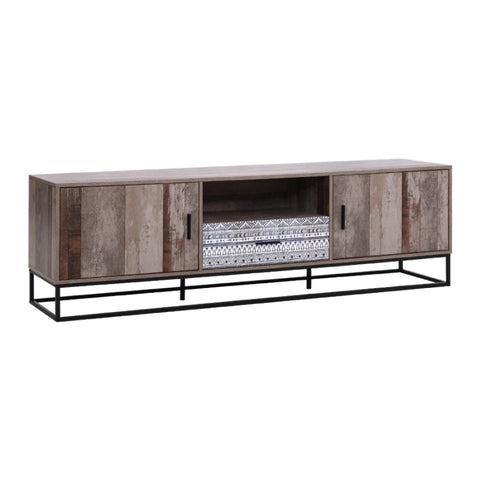 Artiss TV Cabinet Entertainment Unit 180cm Industrial FURNI-G-IND-TV02-WD-AB