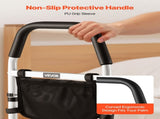 Bed Rail for Elderly, Bedside Assist Rails with PU Handrail, Adjustable Height Pipe Bedside Cane, V952-WZTSCBSWTBZCVD110001V0