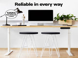 Artiss Standing Desk Motorised Electric Dual Motor 140CM White Oak HASD-B-M10-WHDF-NTDB-140
