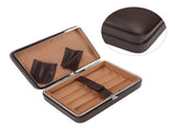 Cigar Holder Case Portable Travel Leather Cigar Humidor Case with Cedarwood Lining for 4 Count V1294-YM3117220227711-0421
