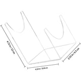 2pcs Acrylic Display Stand Transparent Holder for Home Office and Craft Showcase V1370-AZ4-11390