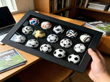 1970-2026 Handmade Mini Football Ornaments, 15 Classic Reproductions, Leather Hand-Stitched, with V1232-ZQMX001