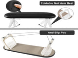 Nail Armrest - foldable - Nail Stylist Armrest - PU leather hand rest - with table mat - for V1188-MS101-03025-1