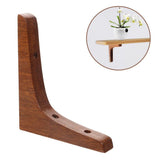 2-Pack Heavy Duty Shelf Brackets for Floating Shelves, Wood Corner Support, Decorative Wall Mount L V1192-AZ-W-21046