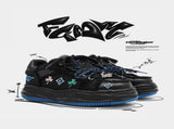 Casual Sneakers Embroidered Sneakers Four-Leaf Clover Shoes Comfortable - White - Size 8 V1102-M-SHOE-88429-WHIT-8AU8EU41