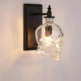Creative Vintage Industrial Glass Skull Head Wall Sconce Retro Indoor Wall Sconce Lights V1263-JX-1765