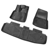 Automotive Floor Mats Fits for Tesla Model Y 2021-2024 3 pcs TPE Liners V952-SUVDBDTSLMODYIWUMV0