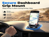 360 Degree Rotational Car Dashboard Phone Mount, Strong Suction Anti-Slip Base, Universal Adjustable V1369-AZ3-W-08517