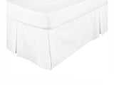 KINGDOM Box Pleated Valance White - DOUBLE V442-KIT-VALANCE-225TC-WHITE-DS