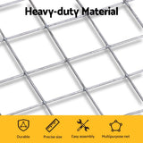 i.Pet Poultry Chicken Fence Pet Netting Wire Mesh Roll Duck Goose Coop 25Mx1.2M PET-CF-25X120-SV