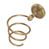 Hair Dryer Holder Antique Brass Hair Care Tools Holder Wall Mount Bronze Finished Spiral Hair Dryer V1294-YM0626-3112220089711