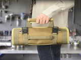 Roll Up Tool Bag Oxford Cloth, Waterproof & Heavy Duty Tool Organizer for Electricians & Carpenters, V1232-JSSNB-001