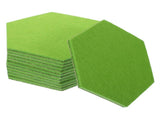 12 Pcs Self Adhesive Felt Board Tiles Hexagon Push Pin Stickers for Bulletin Boards and Wall V1370-AZ4-14060