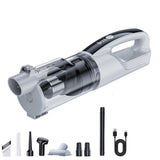 (White)Cordless Handheld Vacuum Cleaner - 2 in 1 Blow and Suction - Cyclone Dust Cup, Car and Home V888-ELOSUNG54992-2