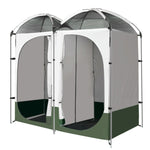 Weisshorn Double Camping Shower Toilet Tent Outdoor Portable Change Room TENT-C-CR-DOU