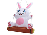 3.9ft Easter Bunny Inflatable LED Blow Up Rainproof Windproof Inflatable Yard V1294-YM0901-3115230150311