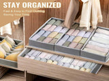 4 Pack Drawer Organizer Foldable Oxford Fabric Closet Storage Bins With Compartments For Underwear V1237-ZY-807-312
