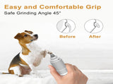 Rechargeable Pet Nail Grinder with Quiet Motor and LED Lights- USB Charging, Two-Speed Settings V888-ELOSUNG10167