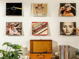 8-Pack Clear Acrylic Wall-Mount Record Display Shelves for Vinyl Albums, CDs and Photos V1188-MS-731-095