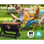 Grillz BBQ Grill Charcoal Smoker Foldable BBQ-SMOKER-SMALL