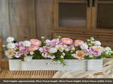 faux potted plant, sunflower, wooden box, home decor, Australia, living room tabletop V1106-112-23547-MLT-59