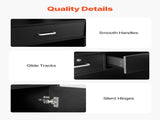 Reception Desk, 1200 x 480 x 1100 mm Rectangular Front Counter Table, Office Reception Counter with V952-YBQTJX3CDCCJ3IW3IV0
