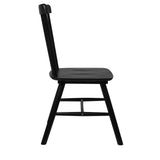 Levede 4x Dining Chairs Kitchen Winsor Black CH1035-2-BKX2