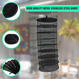 Herb Drying Rack Net 8 Layer Dryer Mesh Hanging Dryer Rack Zipper Dry Rack V63-838841