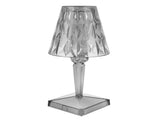 LED Crystal Table Lamp Transparent Prism Dimmable Desk Lamp USB Charging Indoor LightingGray V1294-YM0901-3119210122315