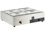 Commercial Electric Food Warmer Countertop Buffet 4*12 Qt Pan Bain Marie V952-BW4412QT1200W2SZRV3