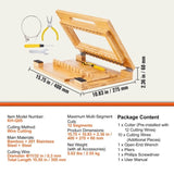 Soap Cutter, Cut 1-12 Bars, Precisely and Accurately Cut 1 Inch Bars, Bamboo Soap Slicer With Steel V952-FZQGSQGDDQG0B2GL6V0