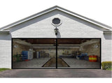 8Ftx7Ft Magnetic Garage Door Screen For 1 Car Garage Doors, Reinforced Fiberglass Garage Screen, V1188-MS-227-1218