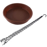Bird Bath Outdoor Feeding Tray For Backyard Patio Fence Wooden Deck V1237-ZY-203-2081