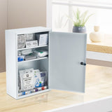 VEVOR 3-Shelf First Aid Cabinet 1000 Pieces Wall Mounted Medicine Metal Cabinet V952-JJJJS1250JZYO3RBU001V0