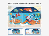 Kids Play Tent Theme House for Indoor Outdoor Fun, Space Princess Ocean Design with Ball Pit, V1341-ZY-KP22UTV3-PRINCESS2-PINK