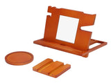 Wood Mobile Phone Base Multifunctional Durable Watch Glasses Key Storage Bracket Desktop Organizer V1294-YM0715-3116210072911