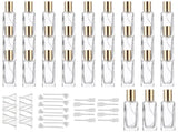 30PCS Glass Perfume Bottles Set, 1 fl oz Refillable Clear Thick Spray Perfume Bottles for Fragrance V1192-AZ-W-18345
