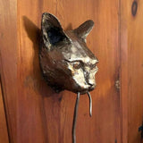 Cat and Mouse Wall Hangings Decor Cat Wall Mounted Sculpture Door Knocker Resin Statue Decoration V1369-AZ3-W-03109