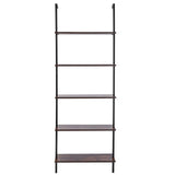 Ladder Shelf, 5-Tier Bookshelf 24x11.8in, Open Wall-Mounted Ladder Shelf with Metal Frame,Storage V767-VVR-JSGZWJFGHMBHOYOVAV0