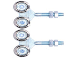 2Pcs Door Hanging Wheel Pulley Roller Glass Door Accessory for Barn Door Diameter 35mm V1294-YM0901-3114210065111