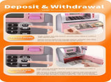 Kids Electronic ATM Savings Bank - Digital Piggy Bank with Password, Auto Roll-in Banknotes & Coin V888-ELOSUNG35820