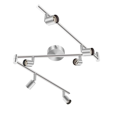 Kitchen Lights, 6-Light Ceiling Lighting Kits, Swivelling Ceiling Spotlight for Bedroom, Kitchen and V1171-CX-300000198